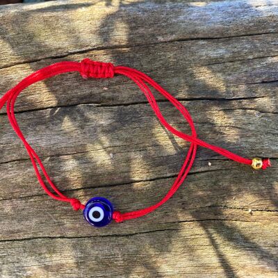 Nazar Boncuk Eye adjustable bracelet - 1 red bracelet