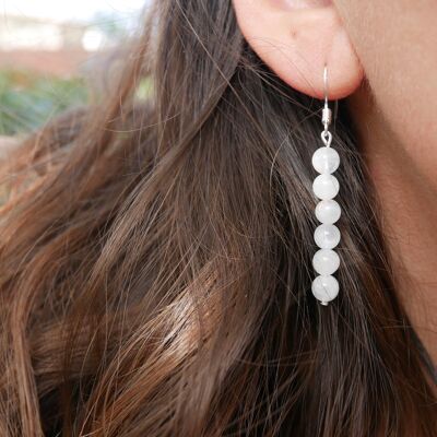 Moonstone dangling earrings