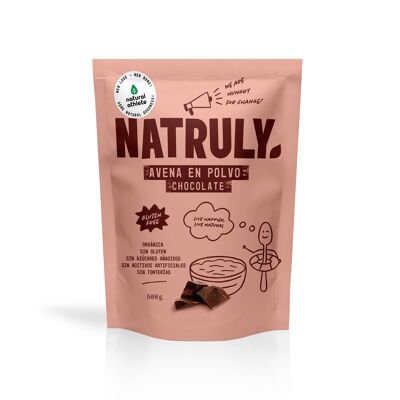 Avena en polvo sabor Chocolate | BIO (sin gluten) - 500g