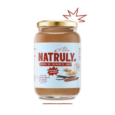 Erdnussbutter 100 % Vanille und Zimt – 500 g