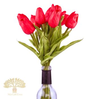 10 pièces de fleurs de tulipes artificielles 2