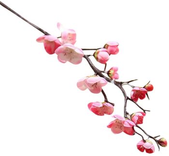 Fleurs de fleurs de cerisier artificielles en plastique de simulation en soie 3