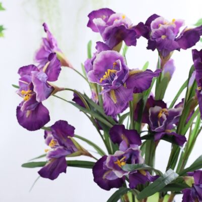 Tallo de flor artificial de iris