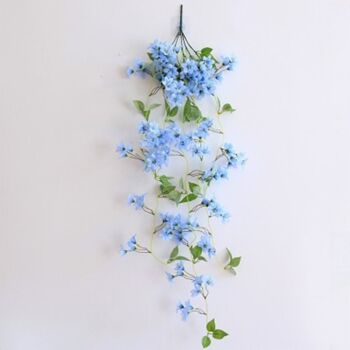 Mur de jasmin d'hiver suspendu faux rotin de fleur pour décoration murale florale 2