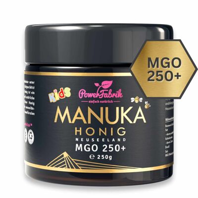 Miel de Manuka enfants, MGO 250+, 250g, ORIGINAL de Nouvelle-Zélande, Manuka Kids