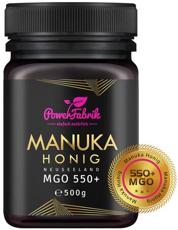 Miel de Manuka MGO 550+, 500g, ORIGINAL de Nouvelle-Zélande 1