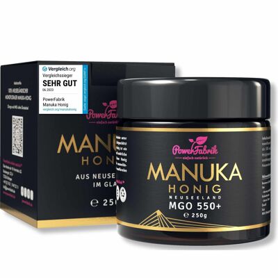 Miel de Manuka MGO 550+, 250g, ORIGINAL de Nouvelle-Zélande