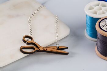 Tiny scissors necklace 4