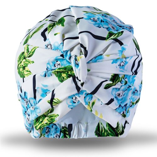 Blue Blossom Shower Turban