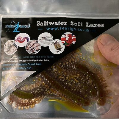 Artificial KING RAGWORM 8.5 inch Infused and Suspended in Natural SMOKING Flavour - x3 £6.95