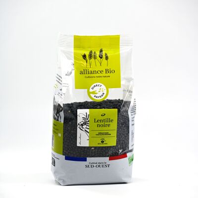 Organic Beluga black lentil France – 500g