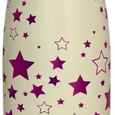 Bottle 500ml White Stars