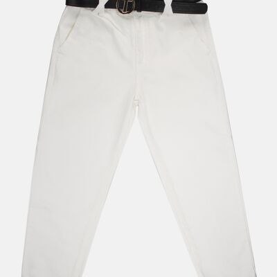 Pantalone drill junior latte