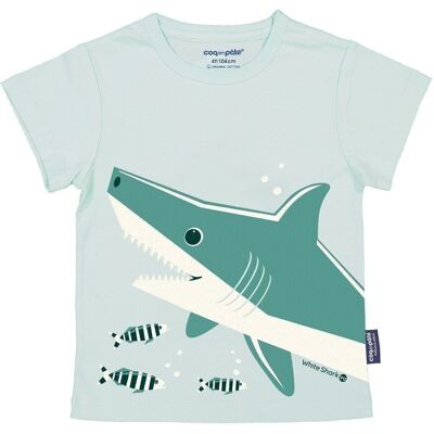 T-shirt squalo a maniche corte per bambini