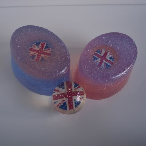 Union Jack bouncy ball soap