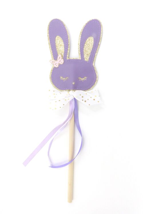 Baguette magique lapin violet