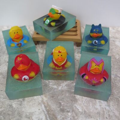 Superhero duck soap