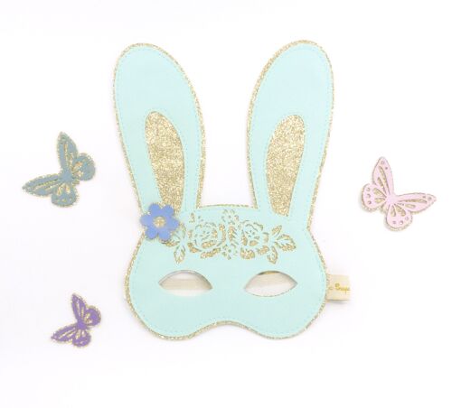 Masque enfant lapin mint