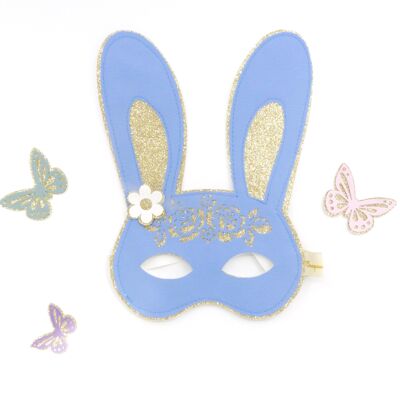 Blue rabbit children's mask