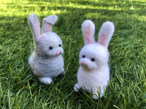 Needle Felted Rabbits