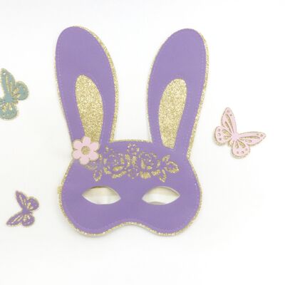 Purple Rabbit Children's Mask
