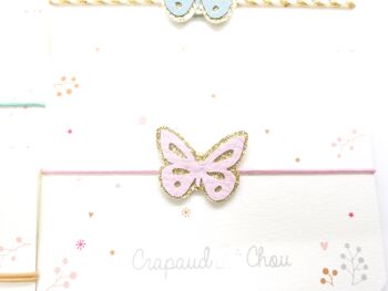 Bracelet enfant "Mon joli papillon" Rose 1