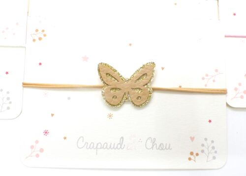 Bracelet enfant "Mon joli papillon" beige