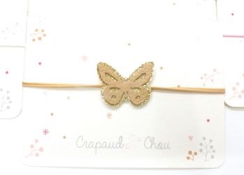 Bracelet enfant "Mon joli papillon" beige 1