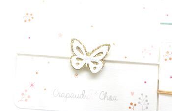 Bracelet enfant "Mon joli papillon" blanc 1