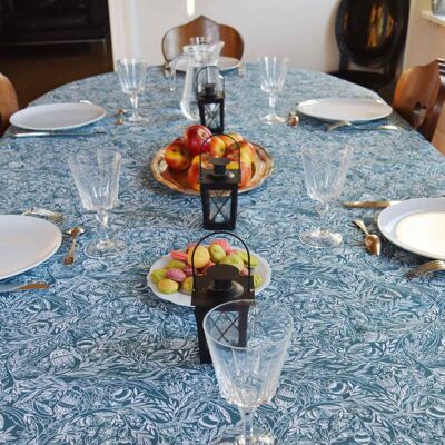 Blue Undergrowth Tablecloth