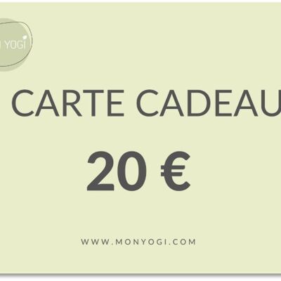 Carte cadeau virtuelle - 20,00 €