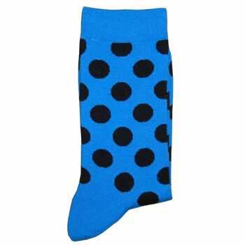 Chaussettes À Pois - Bleu Et Noir 3