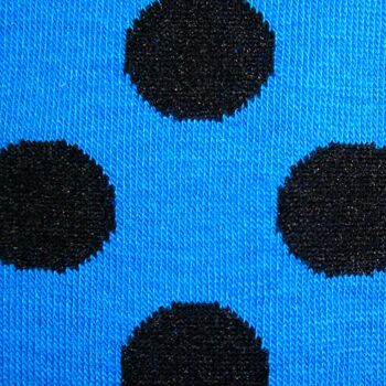 Chaussettes À Pois - Bleu Et Noir 4