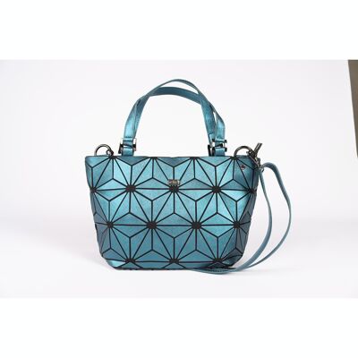 Electric blue geometric handbag 33SOIDUCK