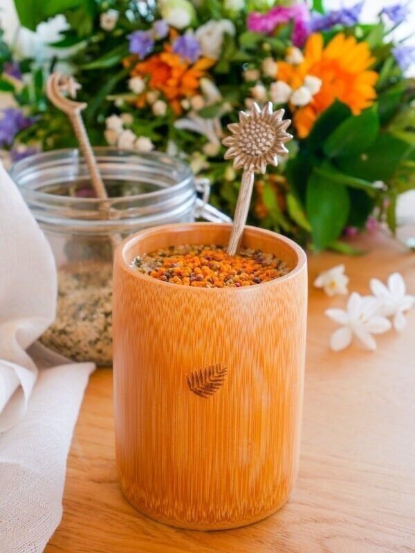 Vintage Sonnenblumenlöffel 16 cm von MonJoliBol