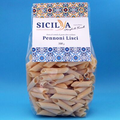 Pâtes Pennoni Lisci - Fabriquées en Italie (Sicile)