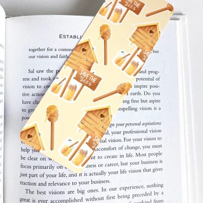 Save The Bees, Beehive, Honey, Spring Bookmark, Cute Stationery