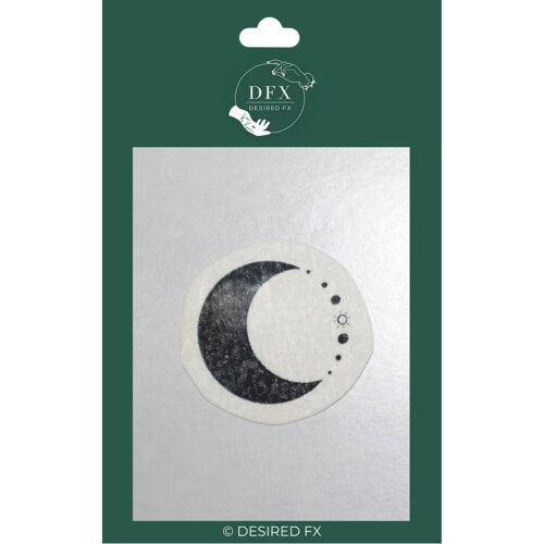 Crescent moon universe temporary tattoo