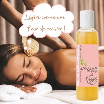 Huile relaxante massage sakura