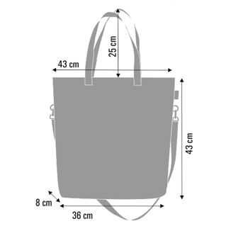 Sac Bandoulière Bouquet En Toile Ligne Maxa Bertoni 2