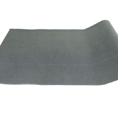 Table runner ray skin look blue 150 cm imitation leather