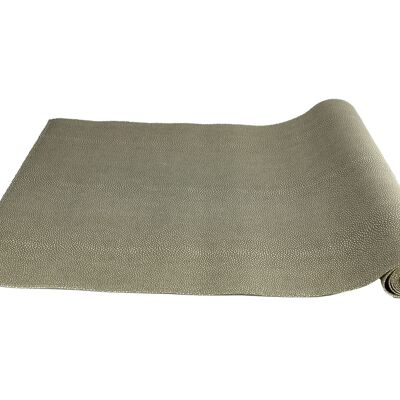 Table runner ray skin look green 150 cm imitation leather