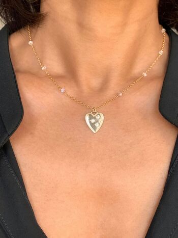 Collier Chaîne Pendentif Coeur