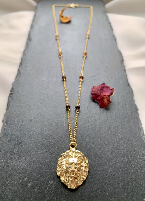 Lion Pendant Chain Necklace