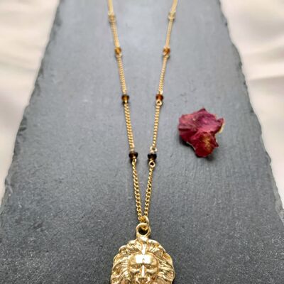 Lion Pendant Chain Necklace