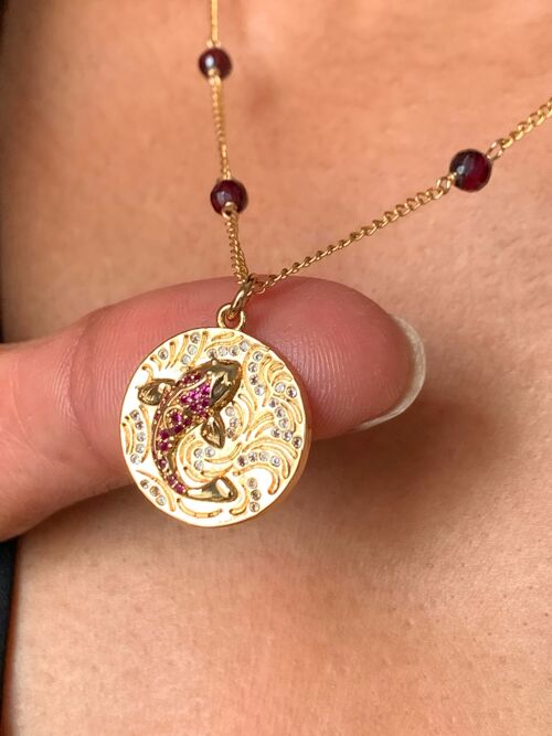 Koi Pendant Chain Necklace