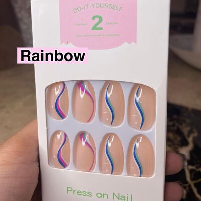 Lux Beauty Nails Rainbow Style (ONLY 5 IN STOCK!)