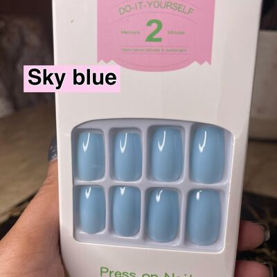 Lux Beauty Nails Sky Blue Style (ONLY 5 IN STOCK!)