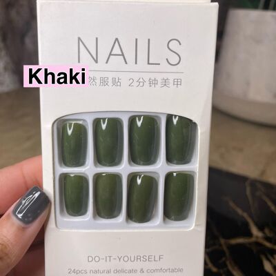 Lux Beauty Nails Khaki Style (SOLO 1 IN STOCK!)