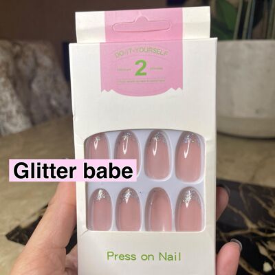 Lux Beauty Nails Glitter Babe Style (¡SOLO 1 EN STOCK!)